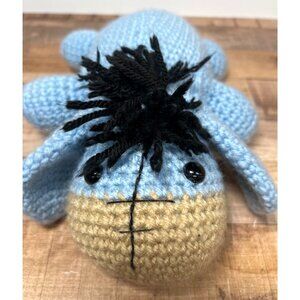 Handmade Crochet Eeyore Stuffed Toy Plush